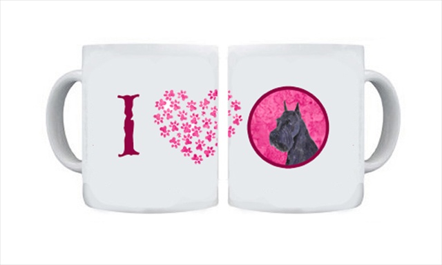 Picture of Carolines Treasures SS4799-PK-CM15 15 oz. Schnauzer Dishwasher Safe Microwavable Ceramic Coffee Mug