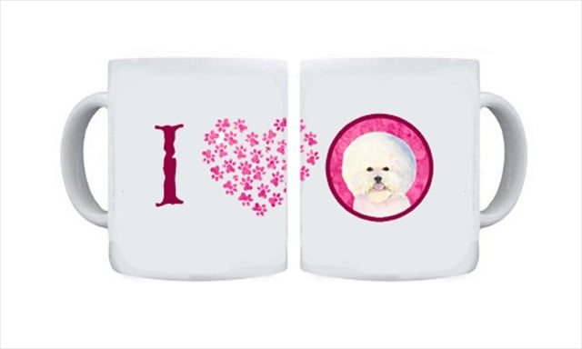 Picture of Carolines Treasures SS4802-PK-CM15 15 oz. Bichon Frise Dishwasher Safe Microwavable Ceramic Coffee Mug