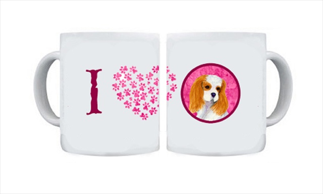 Picture of Carolines Treasures SS4803-PK-CM15 15 oz. Cavalier Spaniel Dishwasher Safe Microwavable Ceramic Coffee Mug