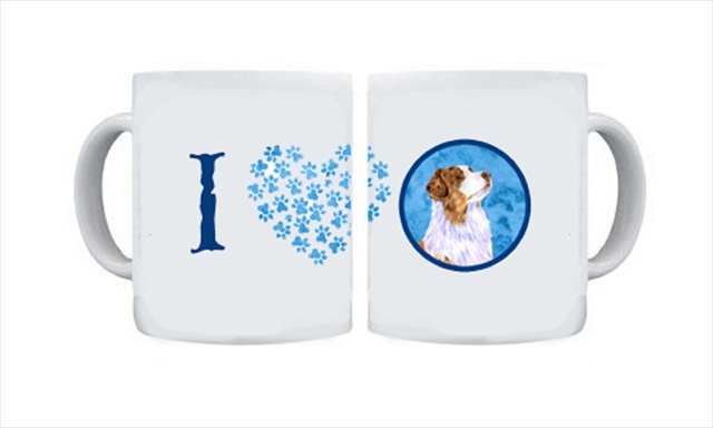 Picture of Carolines Treasures LH9363BU-CM15 15 oz. Australian Shepherd Dishwasher Safe Microwavable Ceramic Coffee Mug