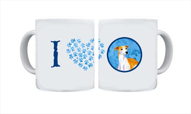 Picture of Carolines Treasures LH9373BU-CM15 15 oz. Whippet Dishwasher Safe Microwavable Ceramic Coffee Mug