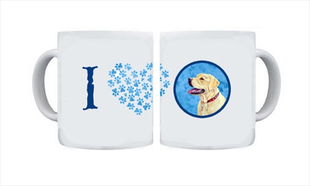 Picture of Carolines Treasures LH9383BU-CM15 15 oz. Labrador Dishwasher Safe Microwavable Ceramic Coffee Mug
