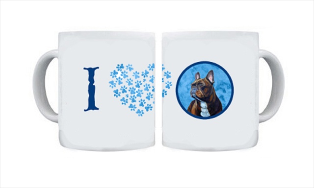 Picture of Carolines Treasures LH9385BU-CM15 15 oz. French Bulldog Dishwasher Safe Microwavable Ceramic Coffee Mug