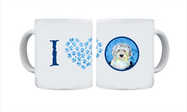 Picture of Carolines Treasures LH9396BU-CM15 15 oz. Old English Sheepdog Dishwasher Safe Microwavable Ceramic Coffee Mug