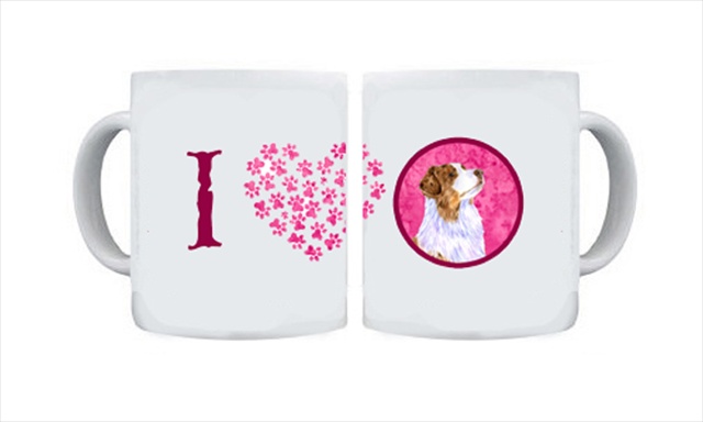 Picture of Carolines Treasures LH9363PK-CM15 15 oz. Australian Shepherd Dishwasher Safe Microwavable Ceramic Coffee Mug