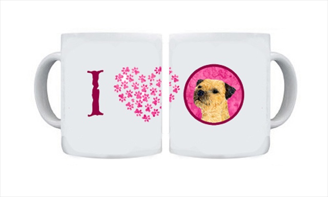 Picture of Carolines Treasures LH9368PK-CM15 15 oz. Border Terrier Dishwasher Safe Microwavable Ceramic Coffee Mug