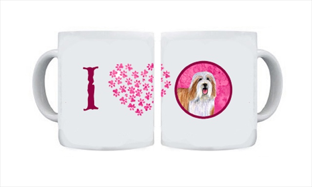 Picture of Carolines Treasures LH9375PK-CM15 15 oz. Bearded Collie Dishwasher Safe Microwavable Ceramic Coffee Mug