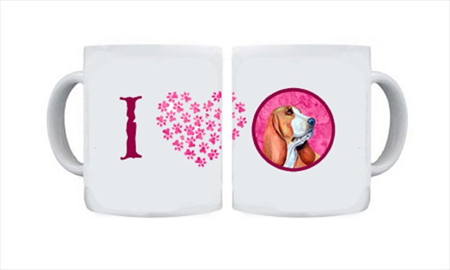 Picture of Carolines Treasures LH9377PK-CM15 15 oz. Basset Hound Dishwasher Safe Microwavable Ceramic Coffee Mug