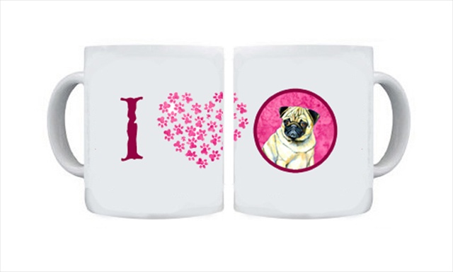 Picture of Carolines Treasures LH9387PK-CM15 15 oz. Pug Dishwasher Safe Microwavable Ceramic Coffee Mug