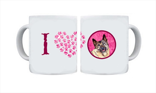 Picture of Carolines Treasures LH9398PK-CM15 15 oz. Norwegian Elkhound Dishwasher Safe Microwavable Ceramic Coffee Mug