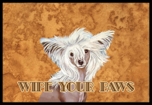 Chinese Crested Wipe Your Paws Indoor Or Outdoor Mat