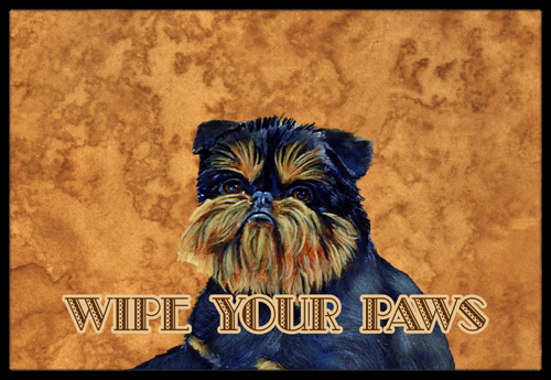 24 X 36 In. Brussels Griffon Wipe Your Paws Indoor Or Outdoor Mat