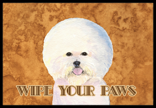 Bichon Frise Wipe Your Paws Indoor Or Outdoor Mat