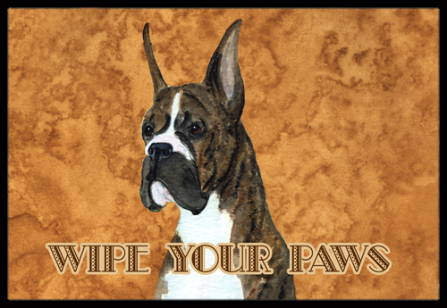 Brindle Boxer Wipe Your Paws Indoor Or Outdoor Mat