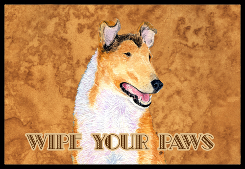 Collie Smooth Wipe Your Paws Indoor Or Outdoor Mat
