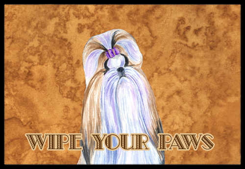 Shih Tzu Wipe Your Paws Indoor Or Outdoor Mat