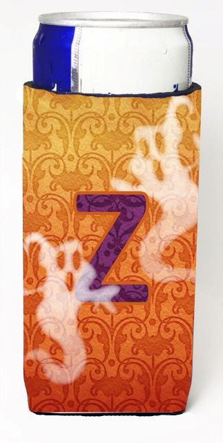 Halloween Ghosts Monogram Initial Letter Z Michelob Ultra s For Slim Cans