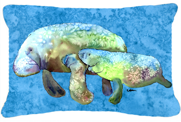 Manatee Indoor & Outdoor Fabric Decorative Pillow