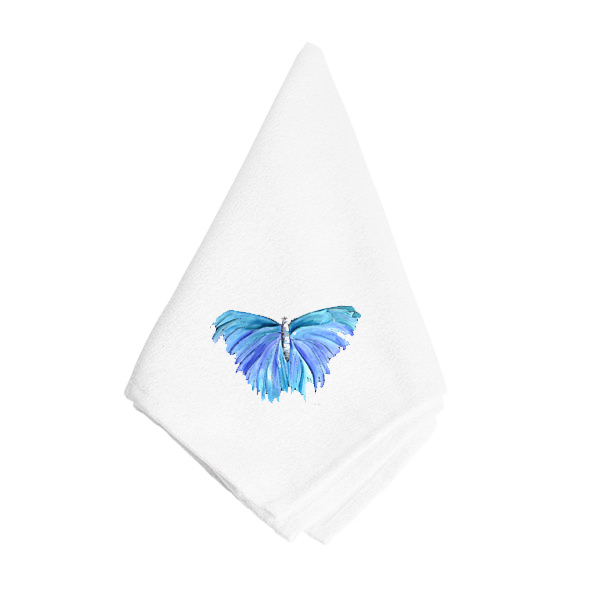 8855NAP Blue Butterfly Napkin