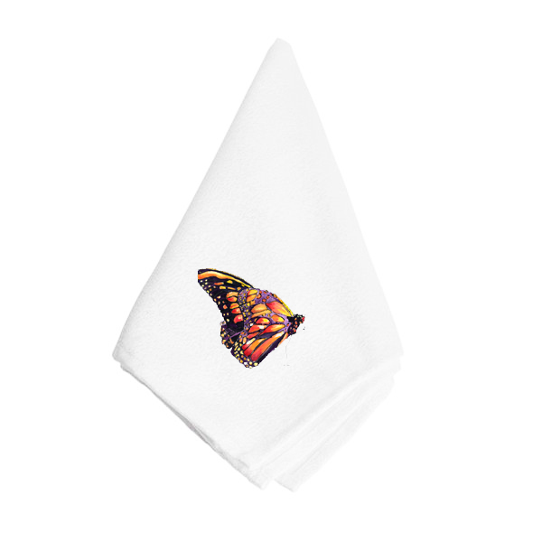 Black And Orange Butterfly Napkin