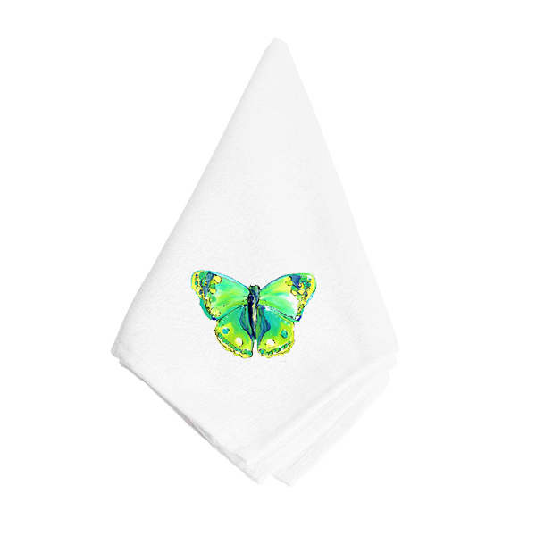 Bright Green Butterfly Napkin