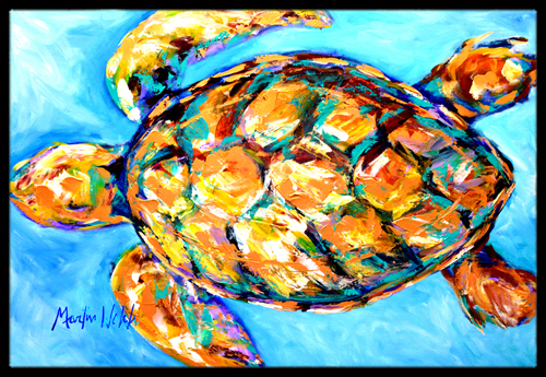 24 x 36 in. Sand Dance Turtle Indoor Or Outdoor Mat