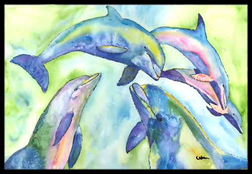 Dolphin Indoor Or Outdoor Mat