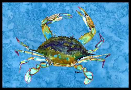 Blue Crab Indoor Or Outdoor Mat - 18 x 27 in.