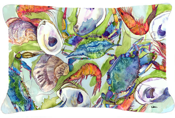 Crab Indoor & Outdoor Fabric Decorative Pillow