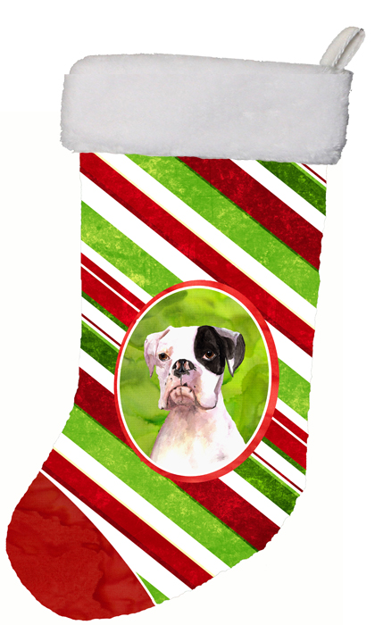 RDR3002-CS Cooper Candy Stripe Boxer Christmas Christmas Stocking