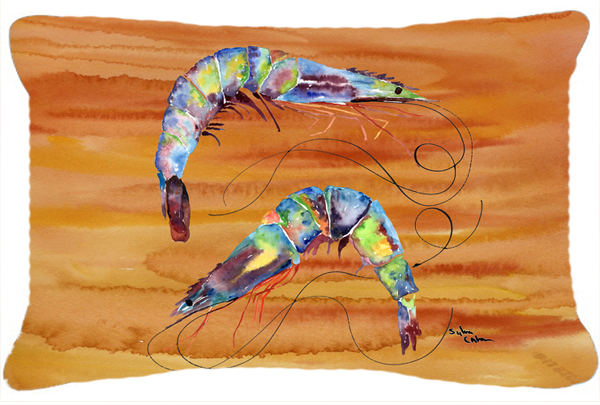 Shrimp Indoor & Outdoor Fabric Decorative Pillow