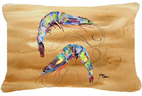 Shrimp Indoor & Outdoor Fabric Decorative Pillow