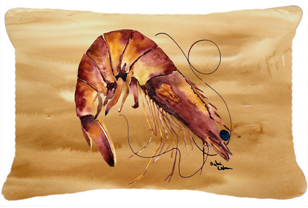 Shrimp Indoor & Outdoor Fabric Decorative Pillow