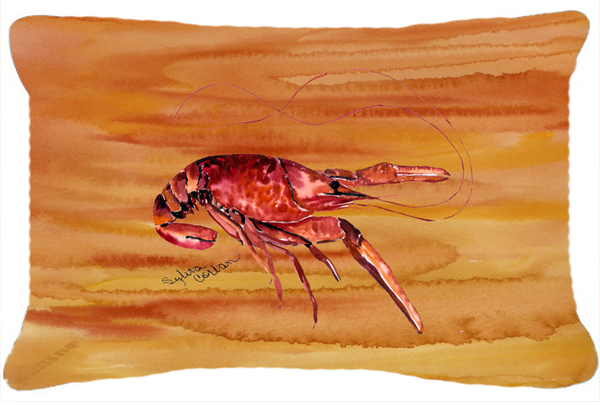 Crawfish Indoor & Outdoor Fabric Decorative Pillow