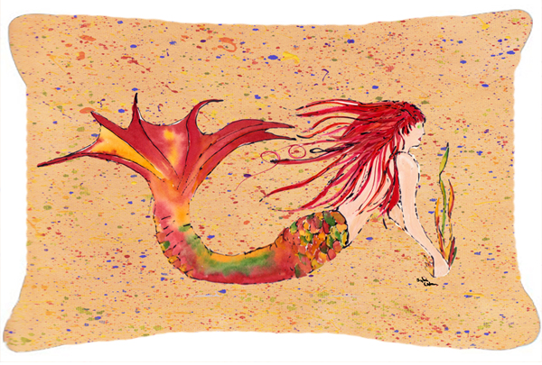 Mermaid Indoor & Outdoor Fabric Decorative Pillow