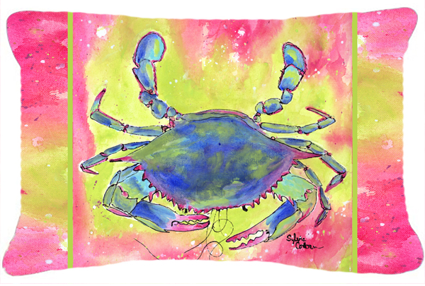 Crab Indoor & Outdoor Fabric Decorative Pillow