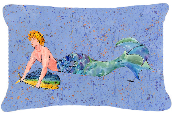 Merman Indoor & Outdoor Fabric Decorative Pillow