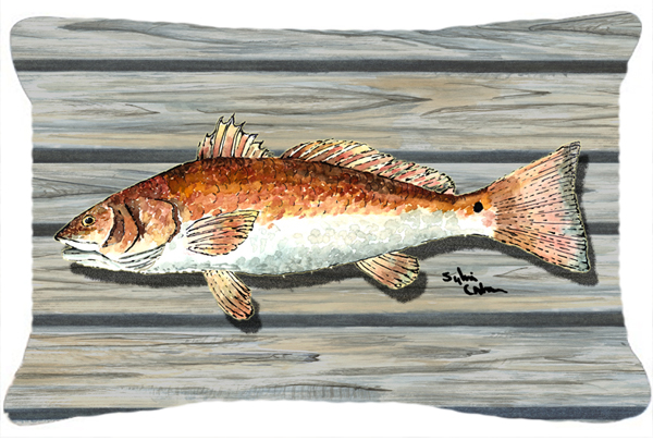 Red Fish Indoor & Outdoor Fabric Decorative Pillow