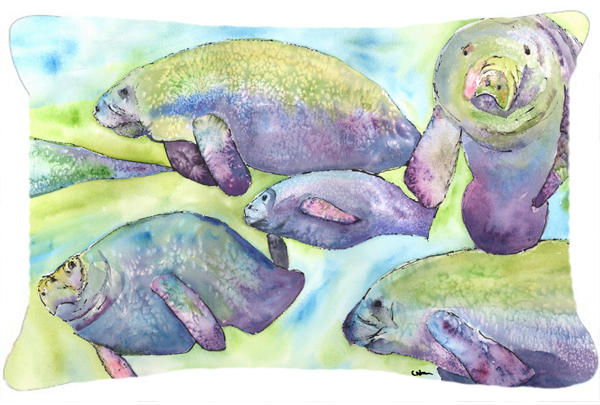 Manatee Indoor & Outdoor Fabric Decorative Pillow