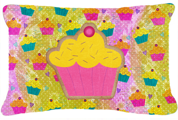 Cupcake Indoor & Outdoor Fabric Decorative Pillow