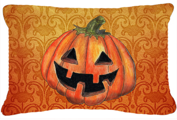 October Pumpkin Halloween Indoor & Outdoor Fabric Decorative Pillow