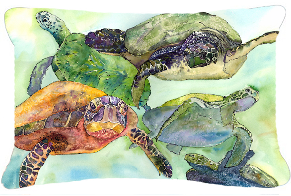 Turtle Indoor & Outdoor Fabric Decorative Pillow