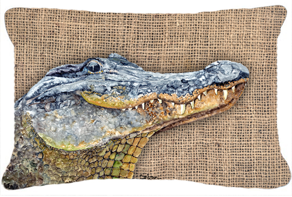 Alligator Indoor & Outdoor Fabric Decorative Pillow