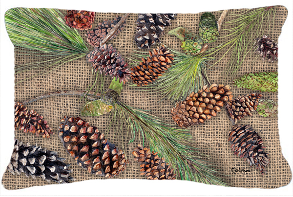 Pine Cones Indoor & Outdoor Fabric Decorative Pillow