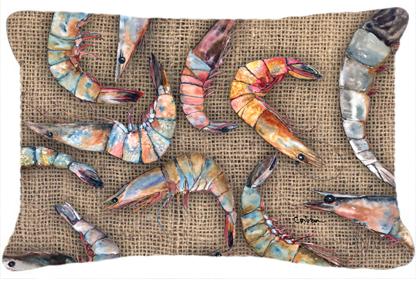 Shrimp Indoor & Outdoor Fabric Decorative Pillow