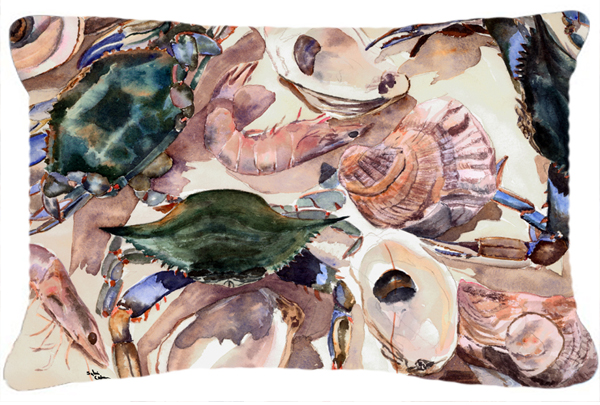 Crab Indoor & Outdoor Fabric Decorative Pillow