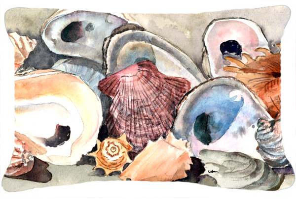 Sea Shells Indoor & Outdoor Fabric Decorative Pillow