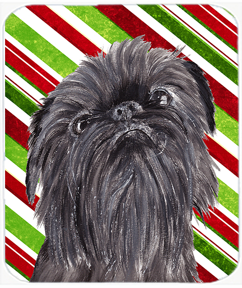 Brussels Griffon Candy Cane Christmas Mouse Pad, Hot Pad Or Trivet