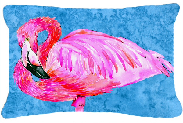 Picture of Carolines Treasures 8686PW1216 Flamingo Indoor & Outdoor Fabric Decorative Pillow