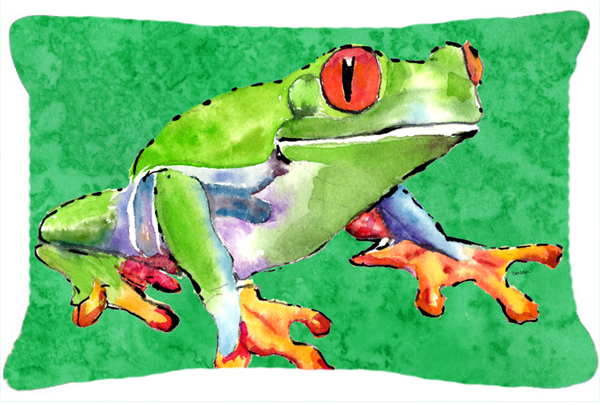 Frog Indoor & Outdoor Fabric Decorative Pillow